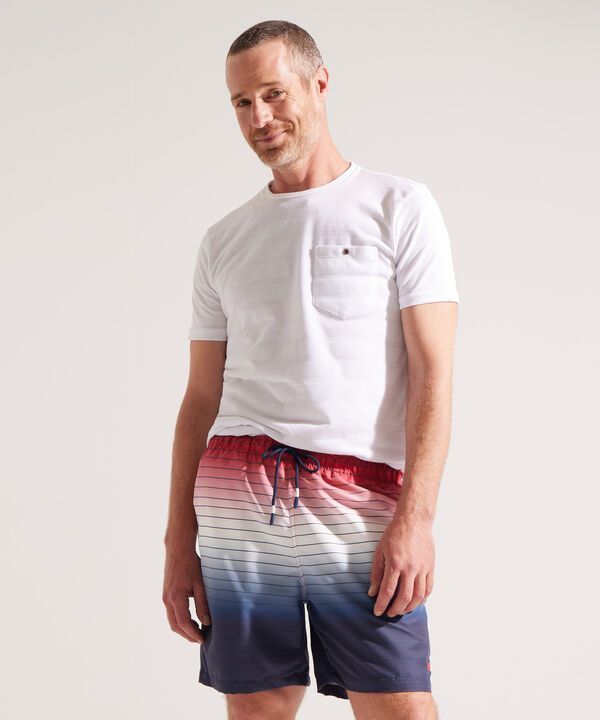 Bermuda con Estampado de Rayas image number null