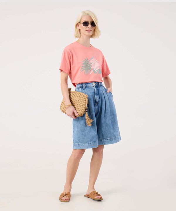 Camiseta Amplia Estampada  image number null