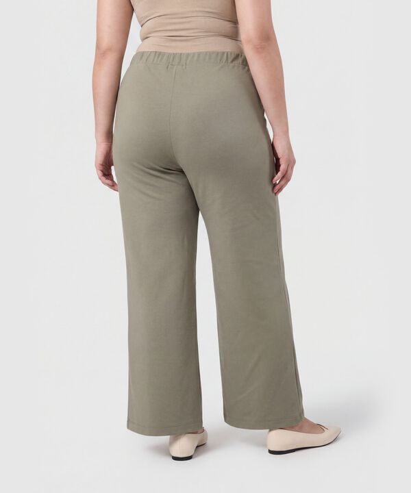 Pantal&oacute;n Wide Leg Con Herraje Para Mujer Curvy