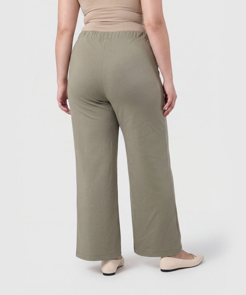Pantal&oacute;n Wide Leg Con Herraje Para Mujer Curvy