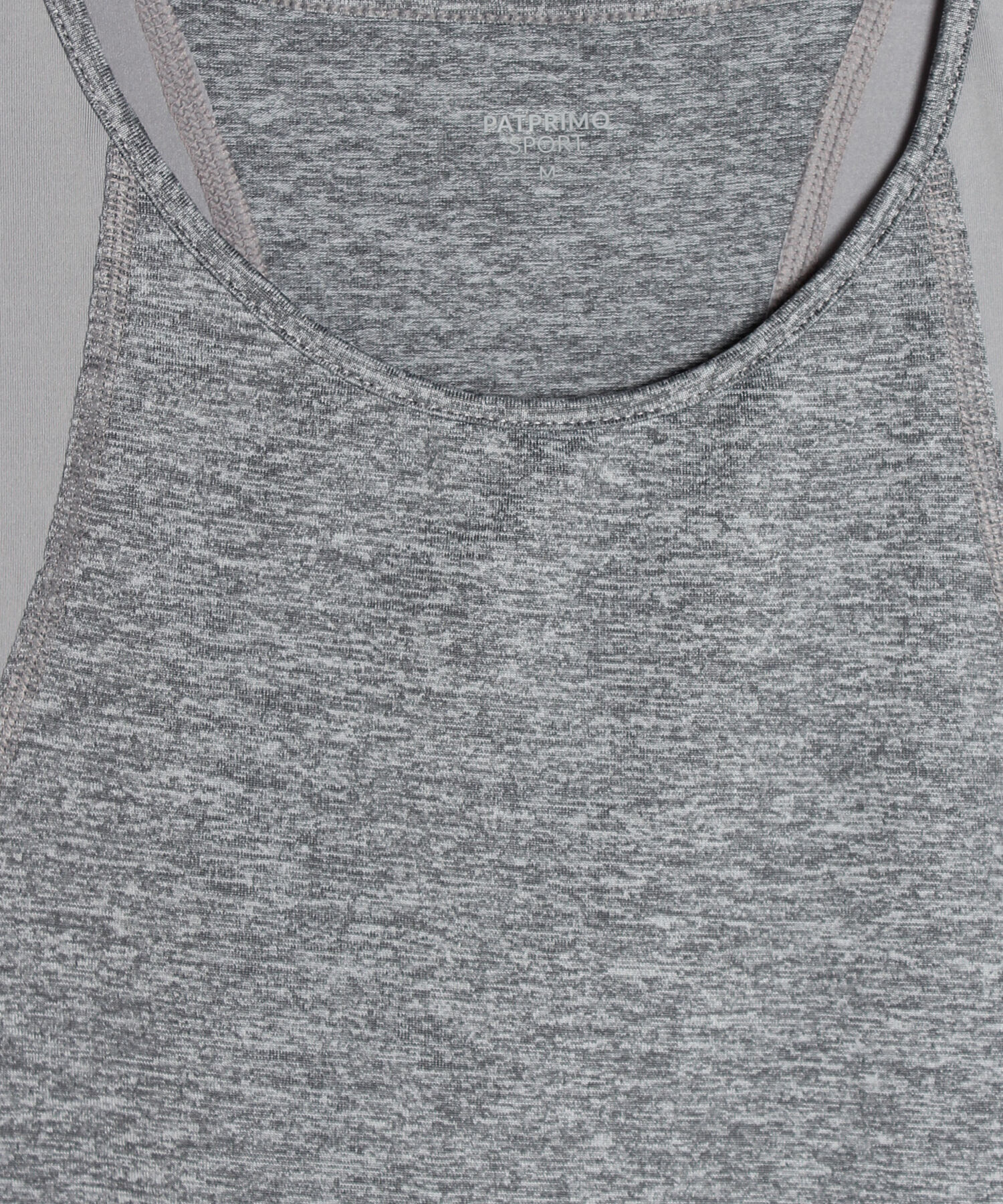 Top Largo Jaspe Con Espalda