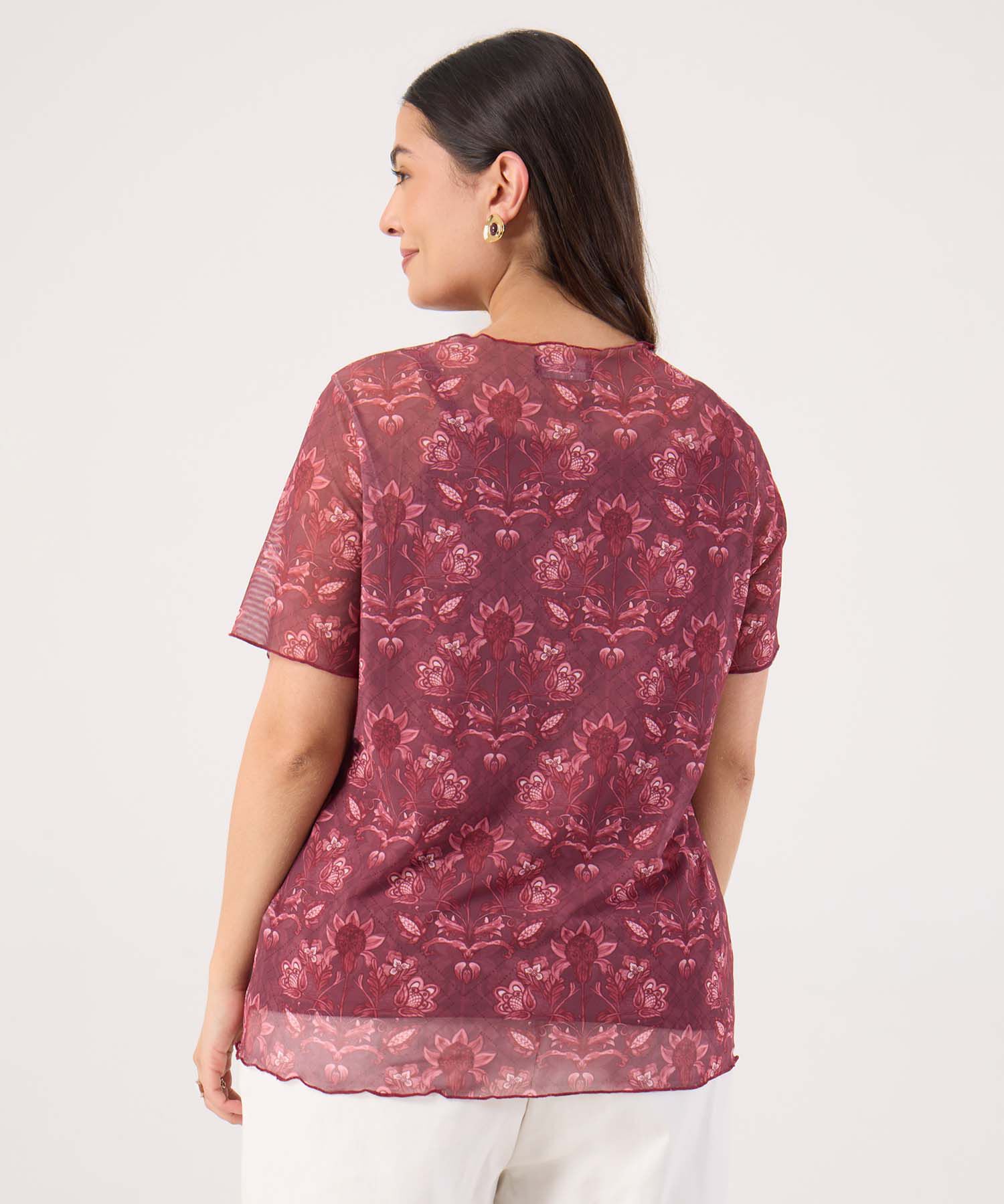 Camiseta Valiana Manga Corta Para Mujer