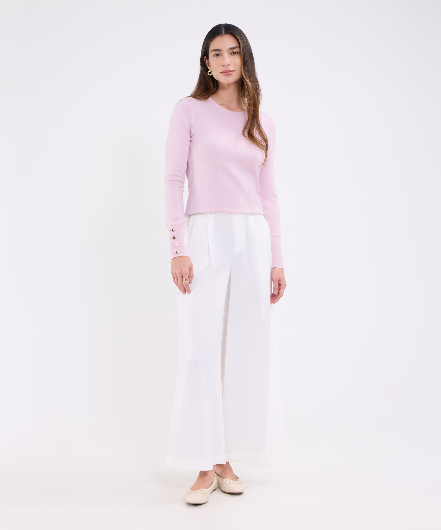 Saco unicolor  con botones en puño para mujer