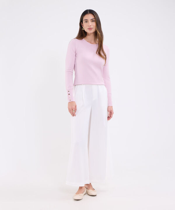 Saco unicolor  con botones en puño para mujer image number null