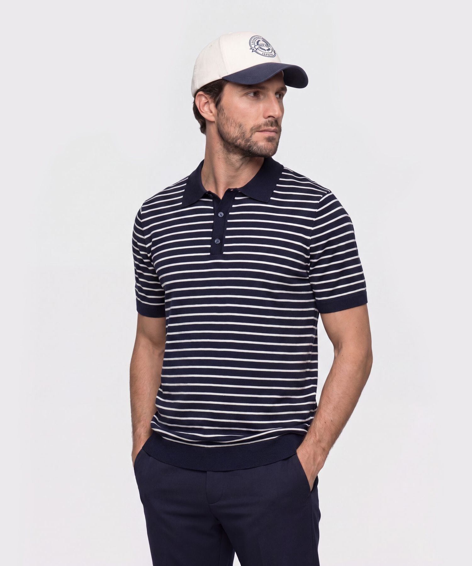 Polo Tejida Para Hombre