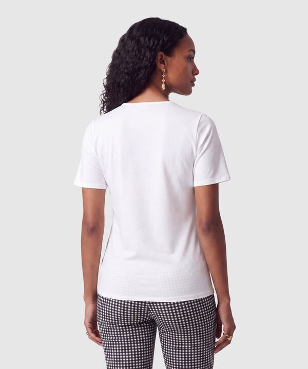Blusa Manga Corta Con Lazos Mujer