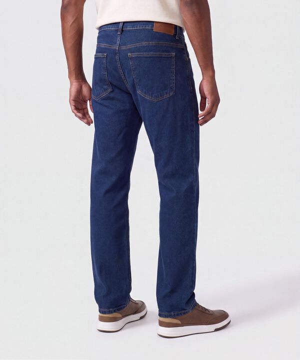 Jeans Cl&aacute;sico de Corte Recto Para Hombre