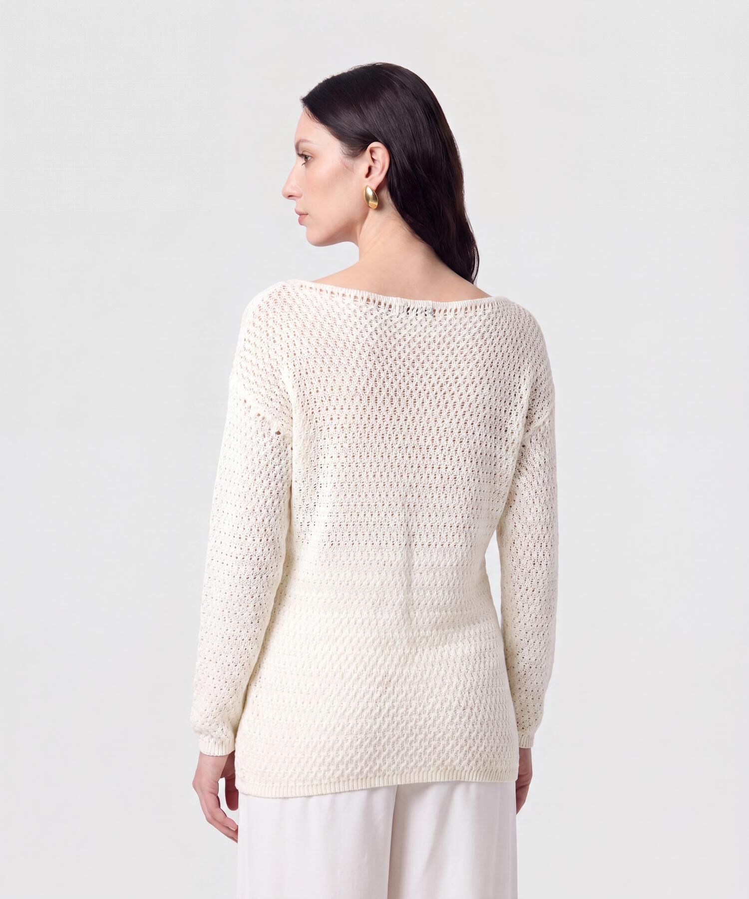 Saco de Punto Calado para Mujer