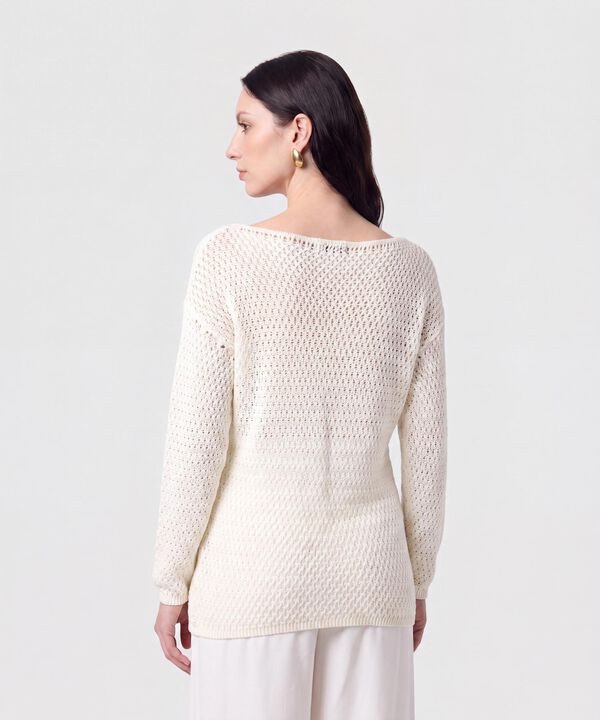 Saco de Punto Calado para Mujer