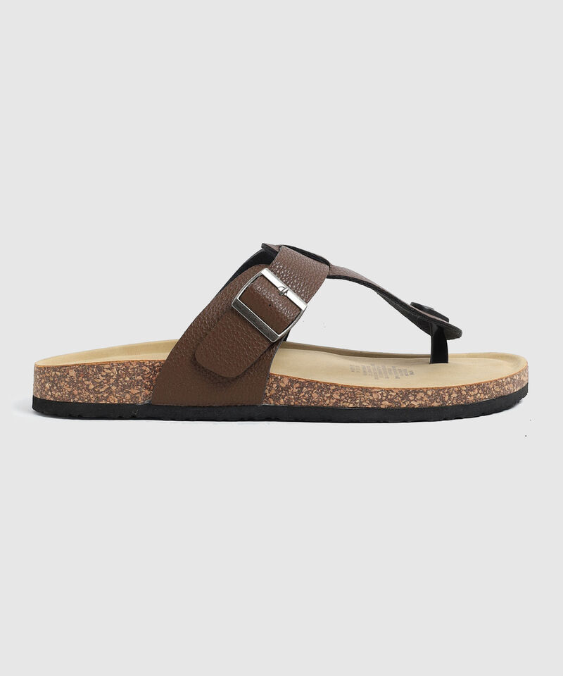 Sandalias Con Doble Hebilla Hombre