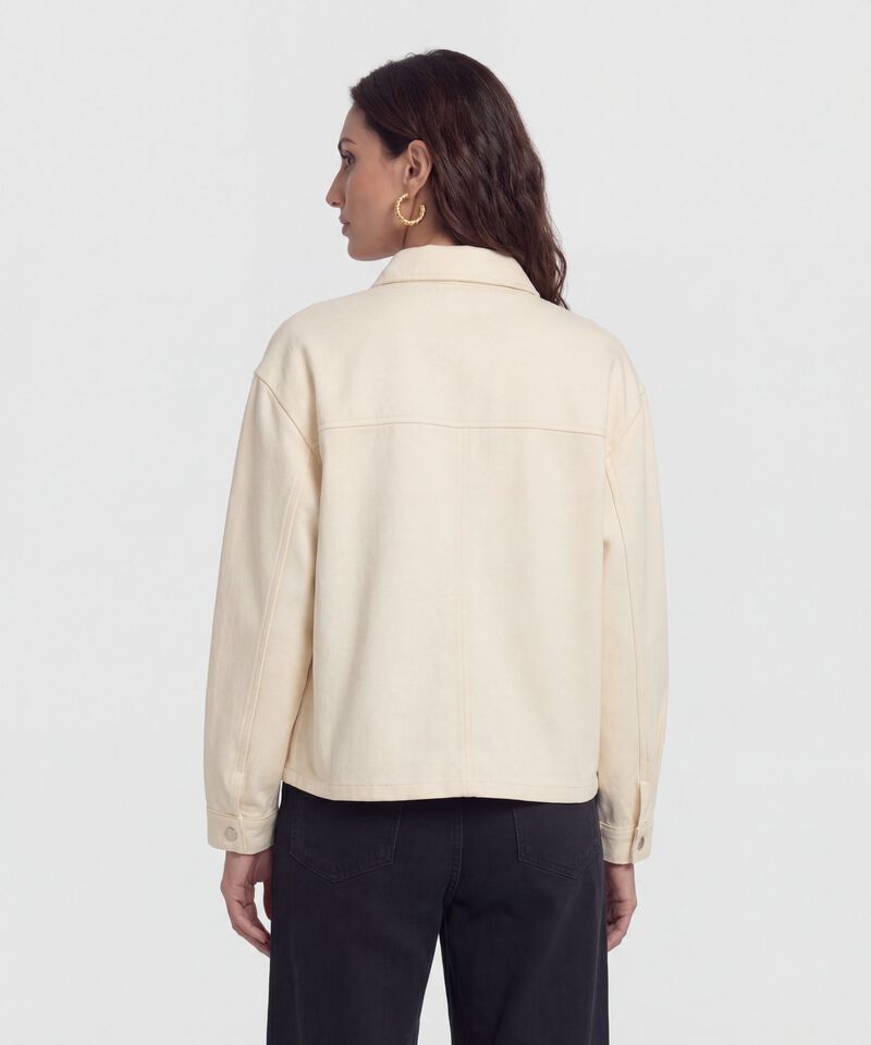Chaqueta Unicolor Estilo Cargo para Mujer