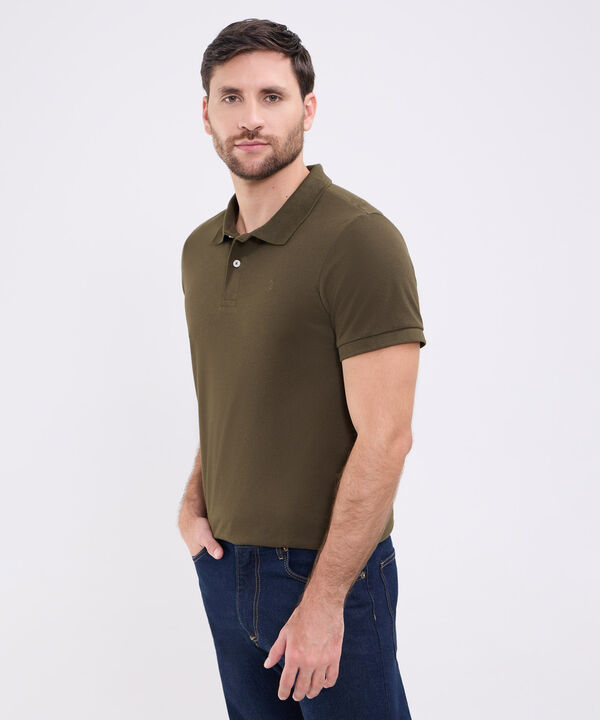 Polo Unicolor Para Hombre image number null