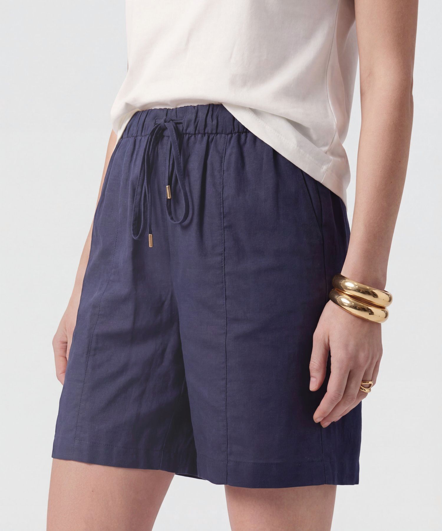 Bermuda De Silueta Fluida Para Mujer