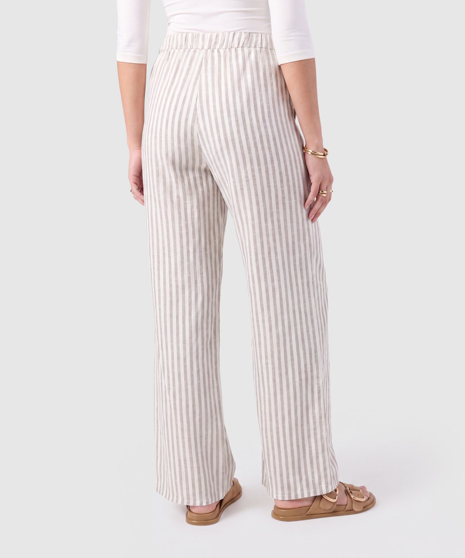 Pantal&oacute;n Recto Con Cord&oacute;n Mujer