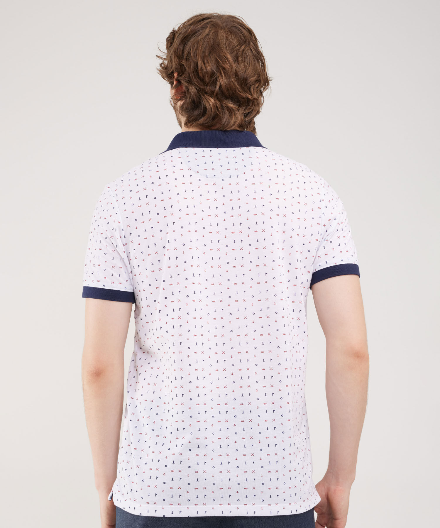 Polo Manga Corta Estampada