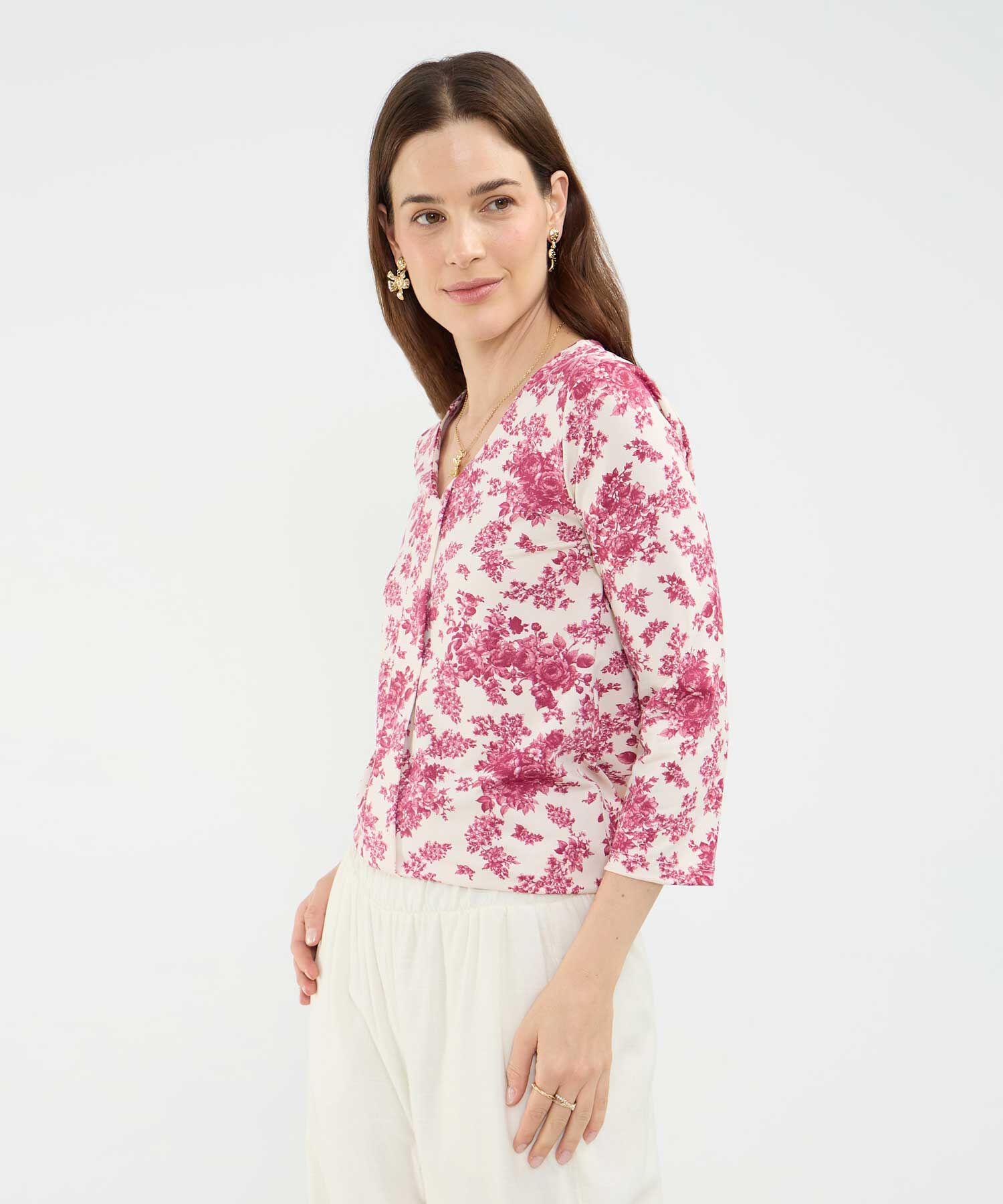 Camiseta Estampado Bot&aacute;nico