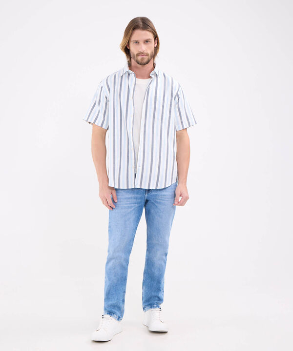 Camisa A Rayas Para Hombre