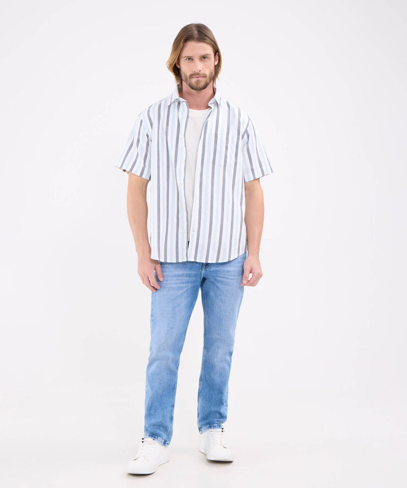 Camisa A Rayas Para Hombre