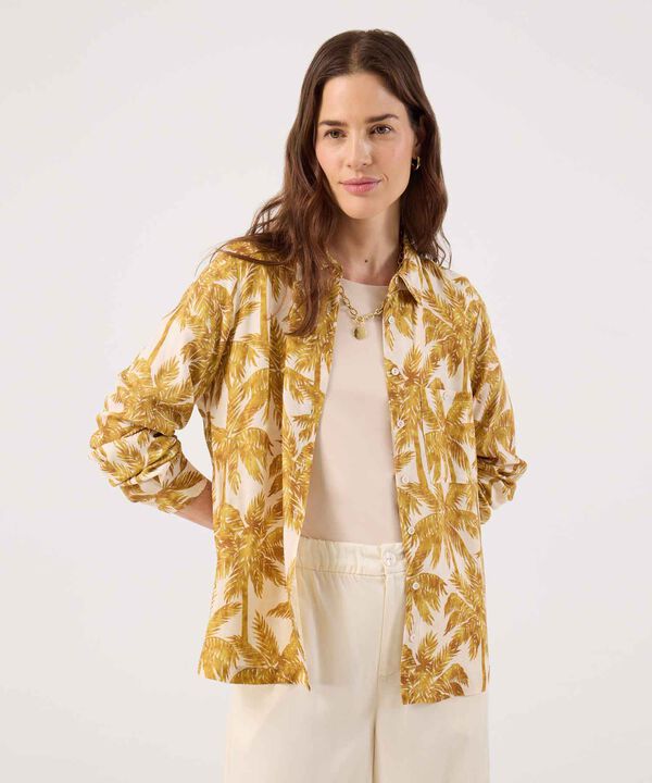 Camisa Estampada Manga Larga image number null