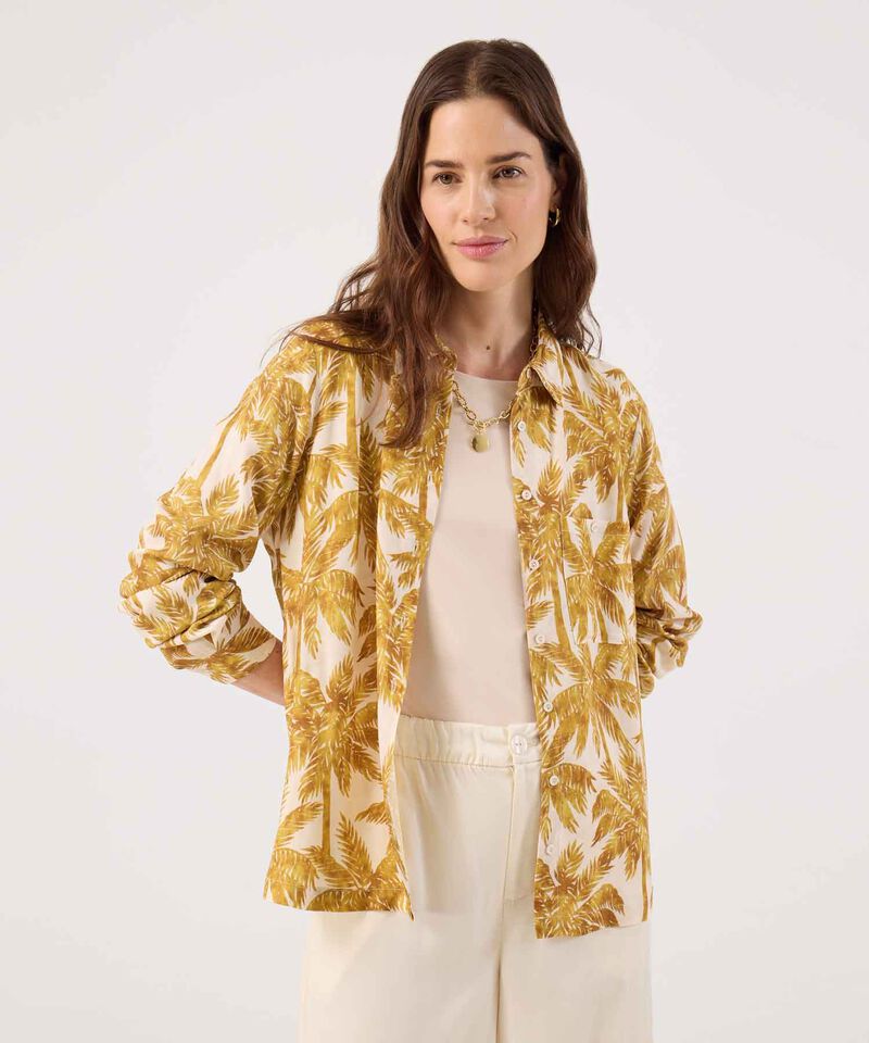 Camisa Estampada Manga Larga