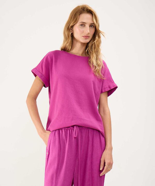 Blusa en Efecto Lino