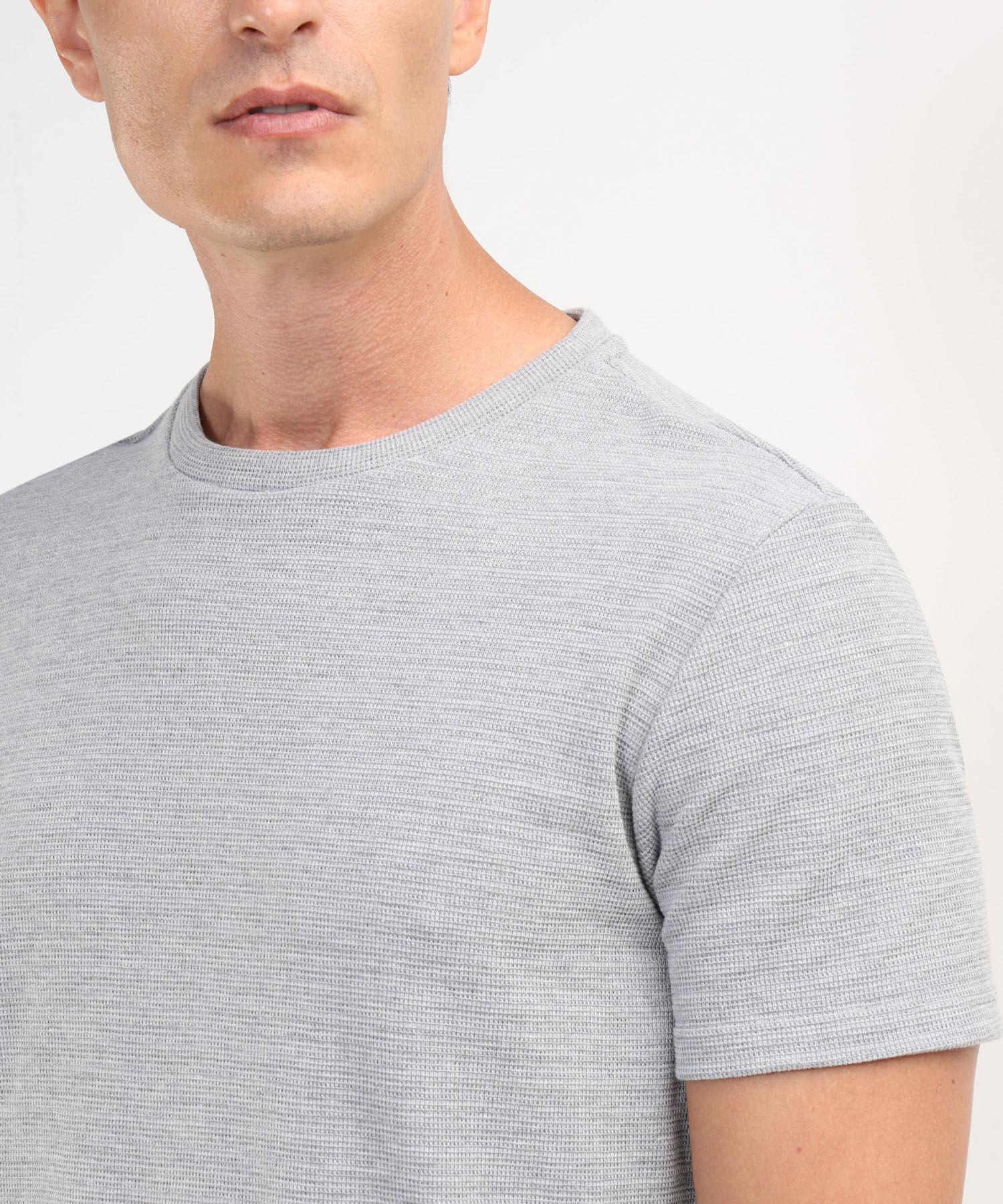 Camiseta Cuello Redondo Tela Textura