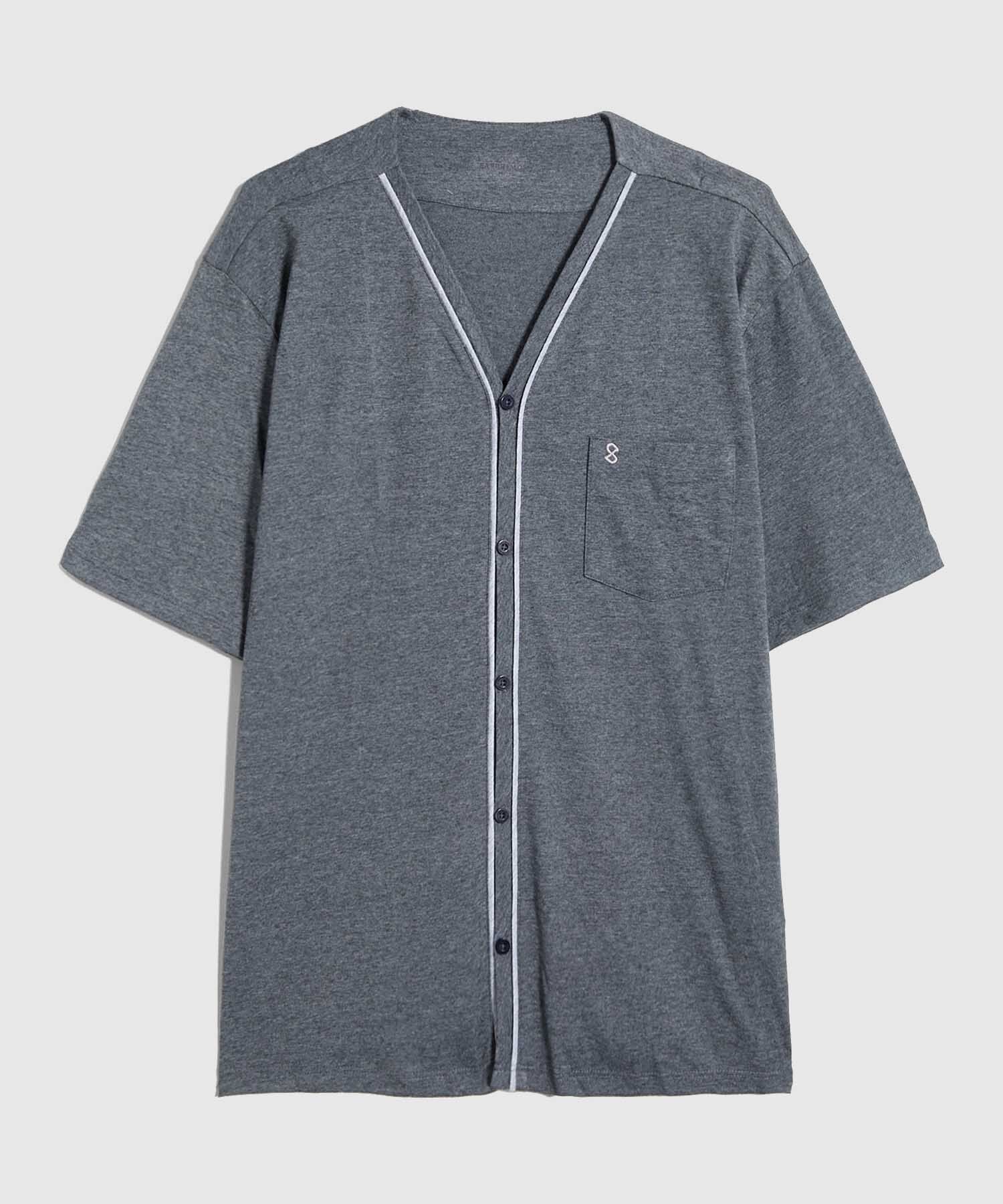 Conjunto Pijama Camisa Cuello V Y Pataloneta Estampada Para Hombre