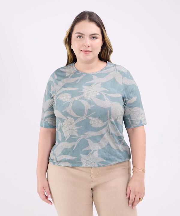 Camiseta Estampado Botánico image number null