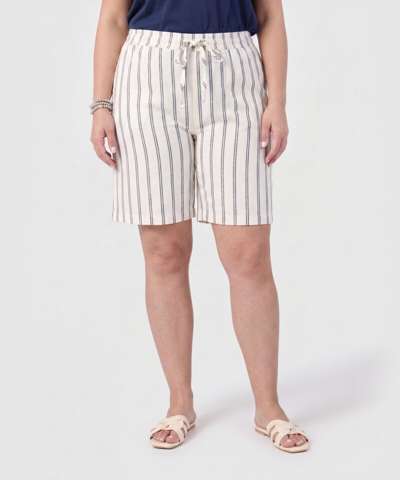 Bermuda Con Cintura Ajustable Para Mujercurvy