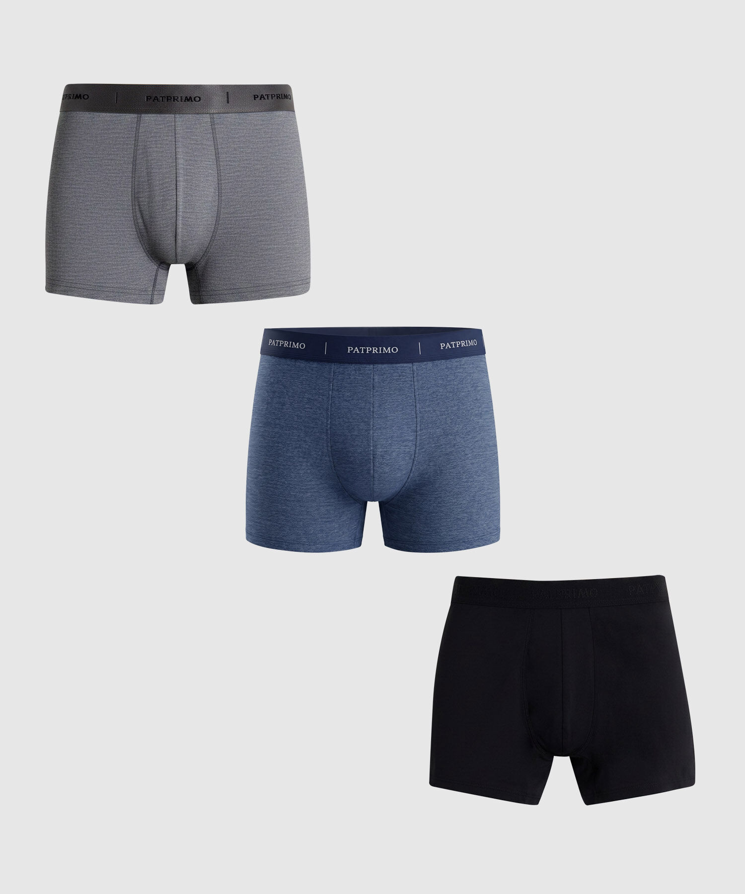 Pack X3 B&oacute;xer Para Hombre En Tela Jaspeada