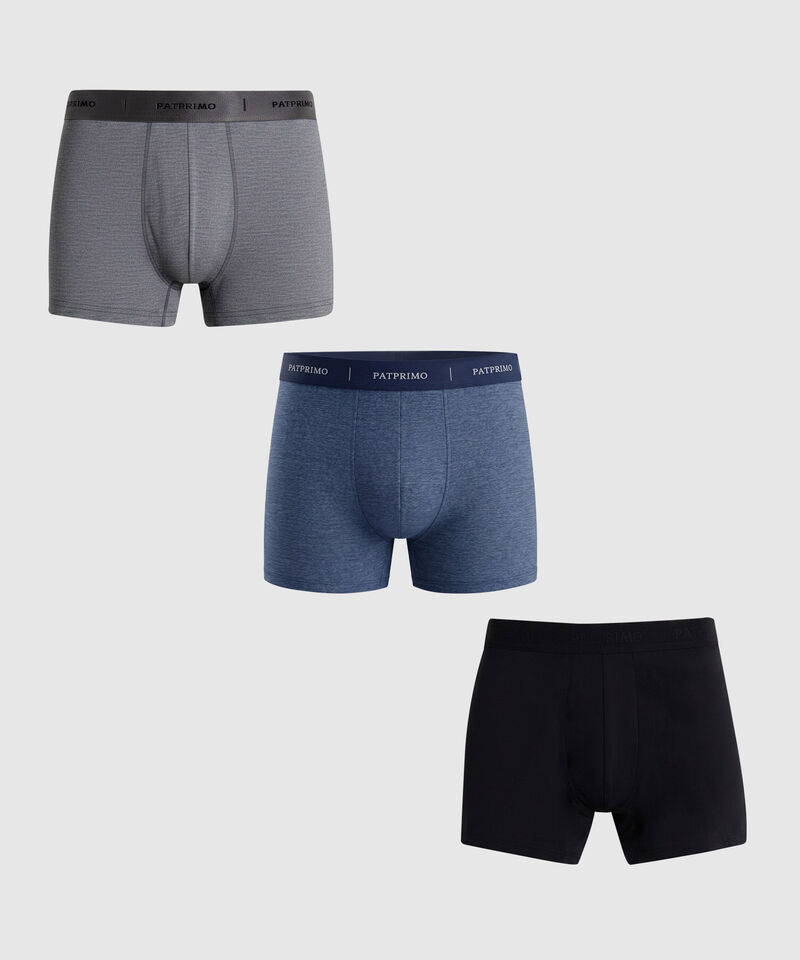 Pack X3 B&oacute;xer Para Hombre En Tela Jaspeada