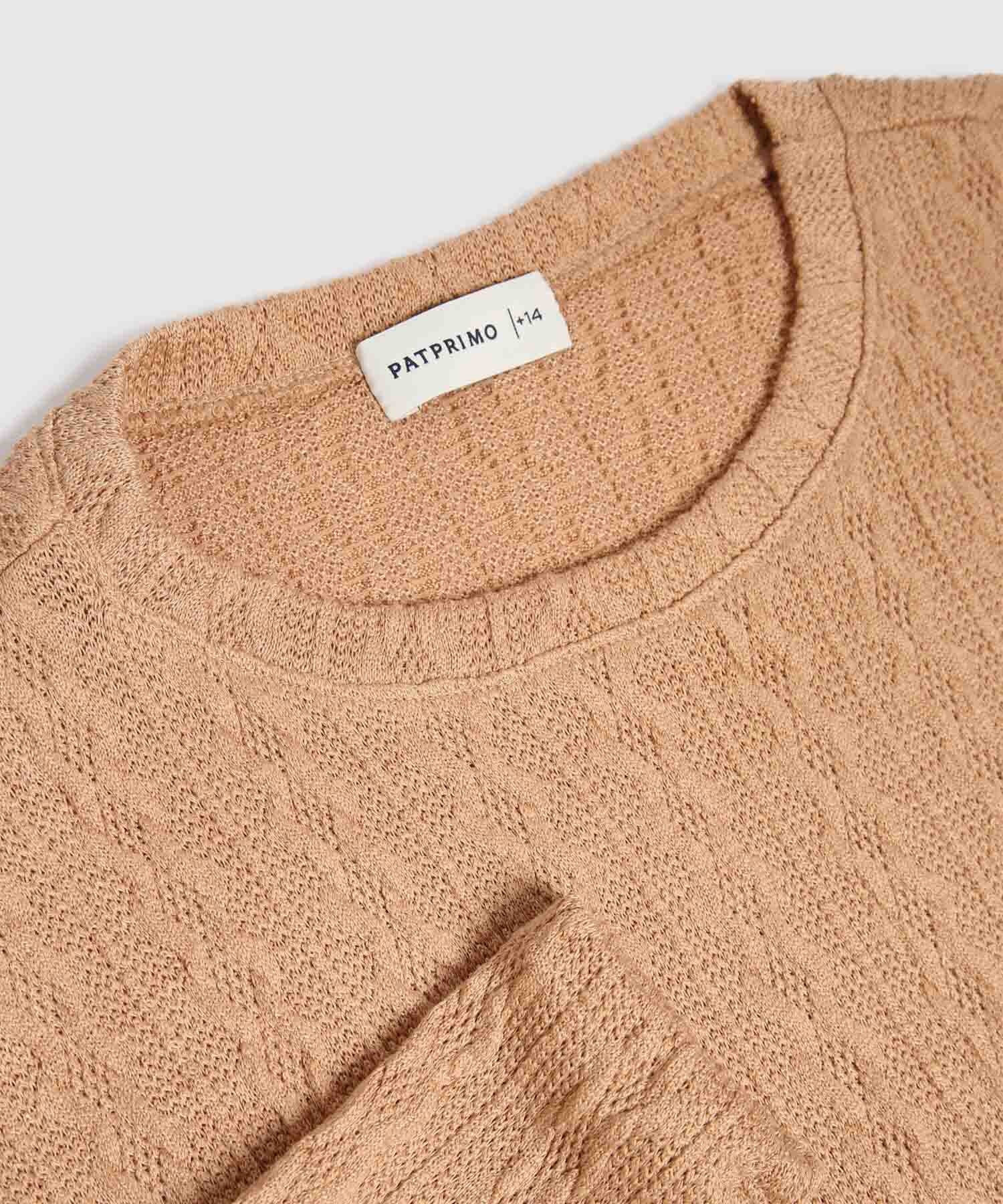 Saco Unicolor Con Textura