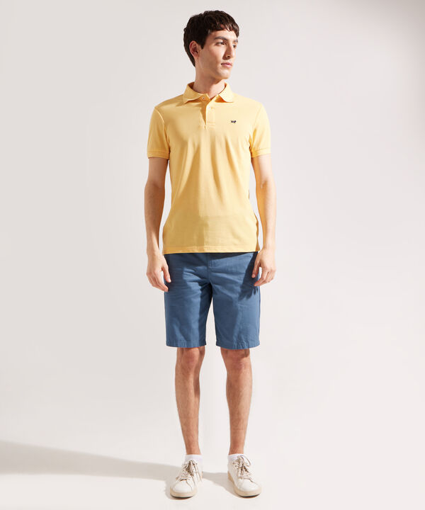 Polo Tejido Unicolor Cuello Y Puños Tejidos,Sin Bolsillo Con Hiladillo.
