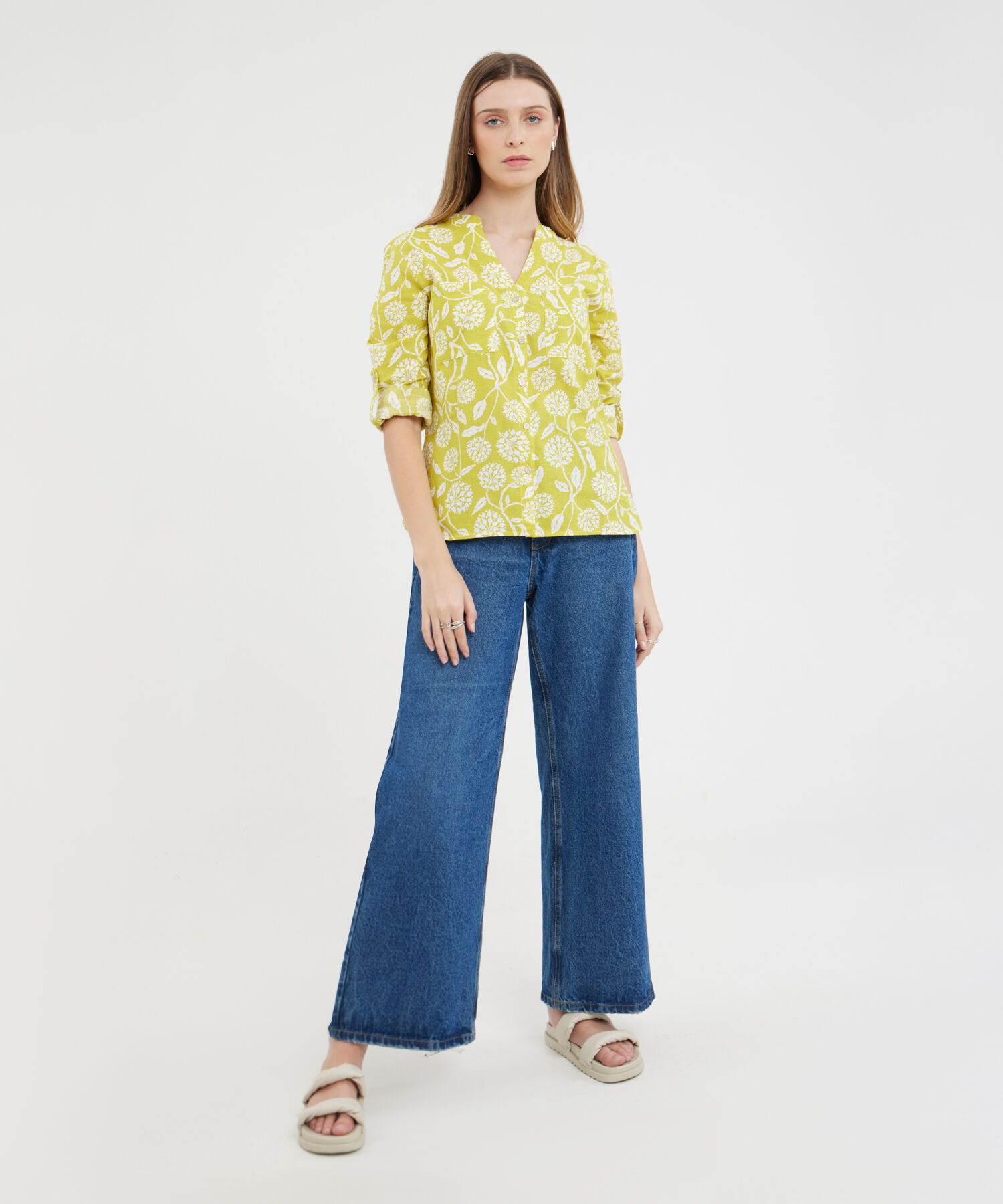 Blusa Manga Larga  Estampada
