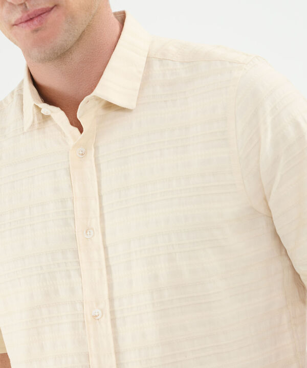Camisa Manga Corta Con Textura image number null