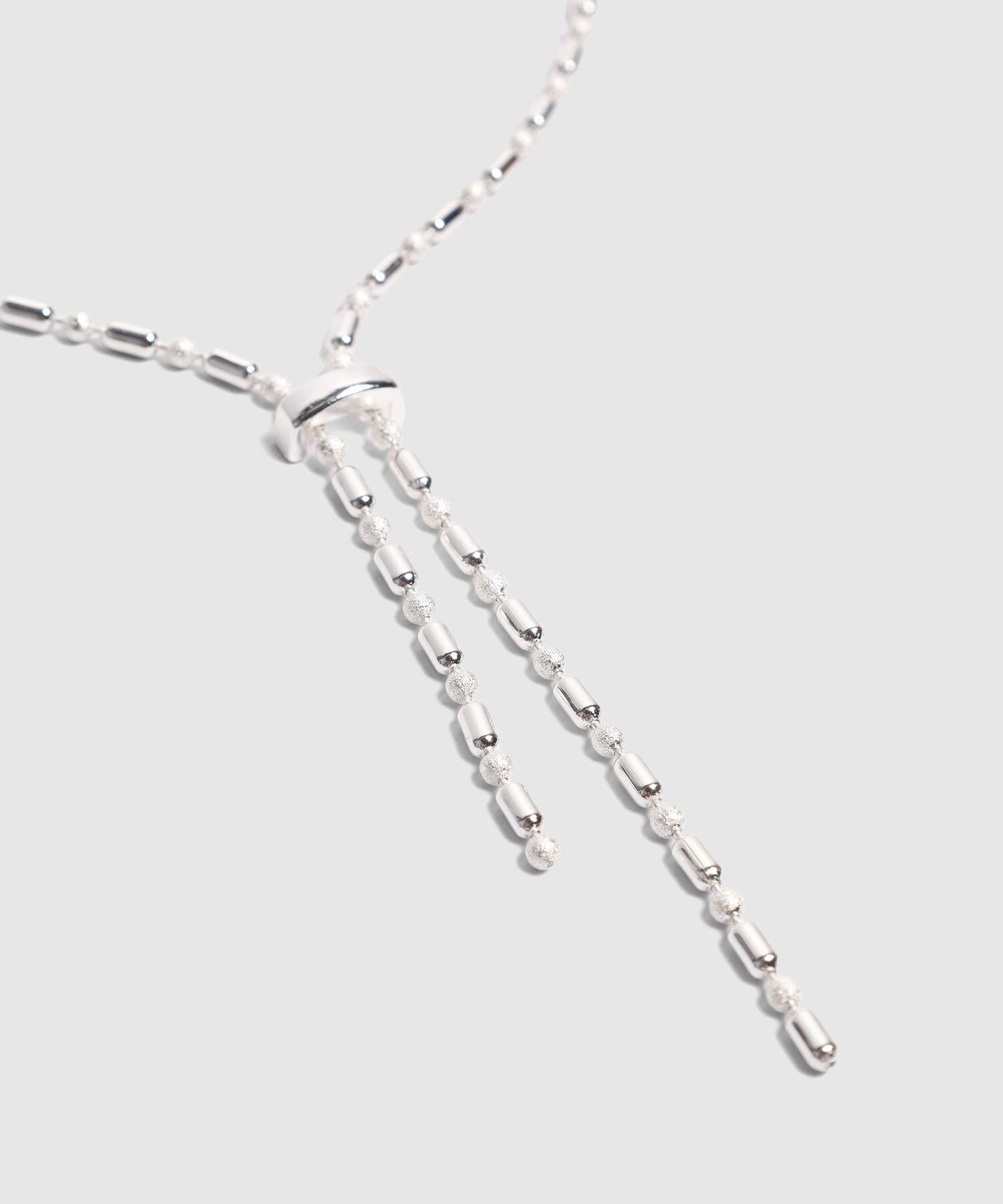 Collar De Cadena Delgada Con Dije Lineal Mujer