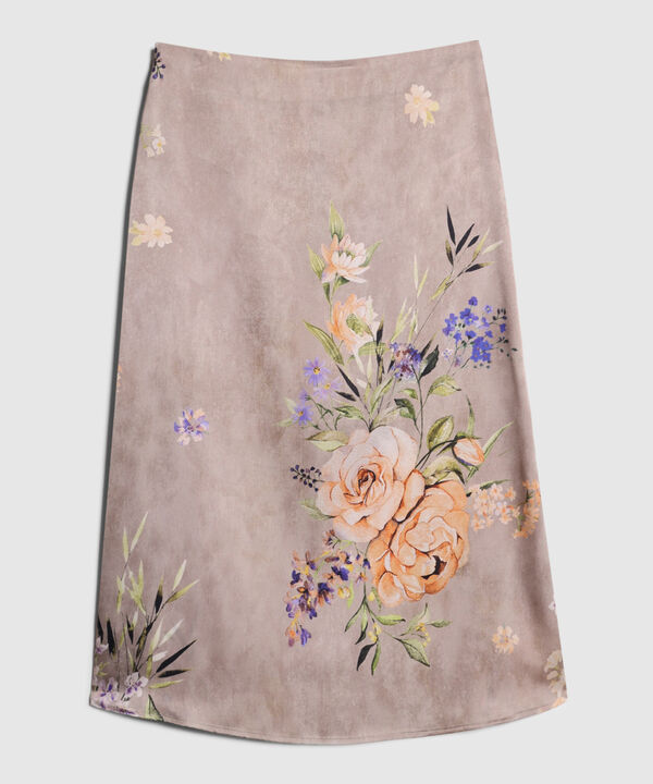 Falda Estampada Midi