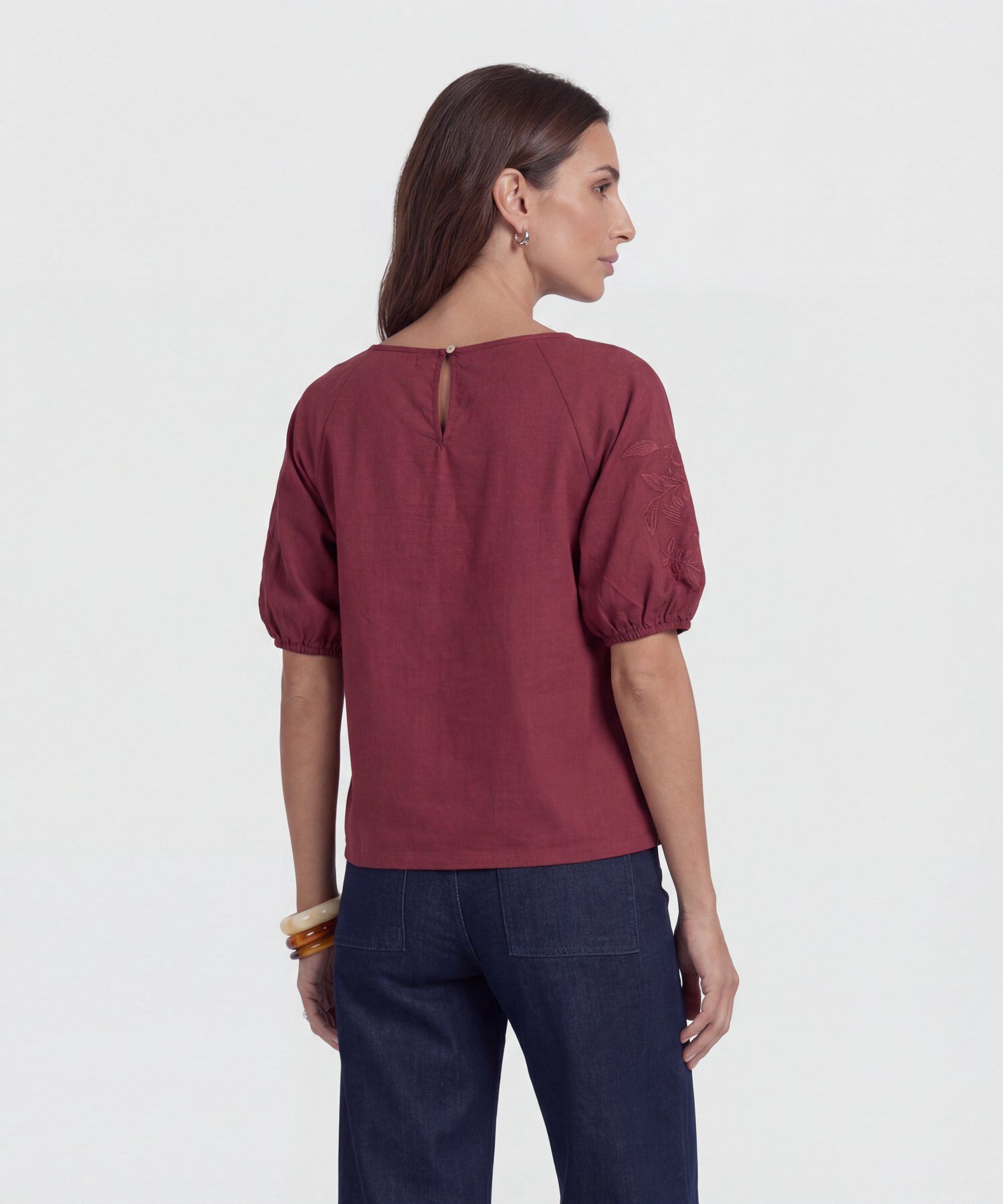 Blusa de Mangas Bombachas para Mujer