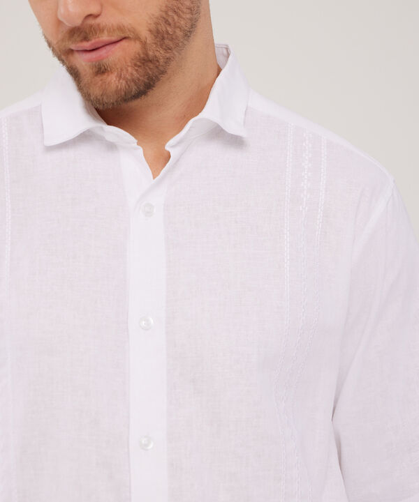 Camisa Guayabera Manga Larga Con Bordado Cuello Casual Max image number null