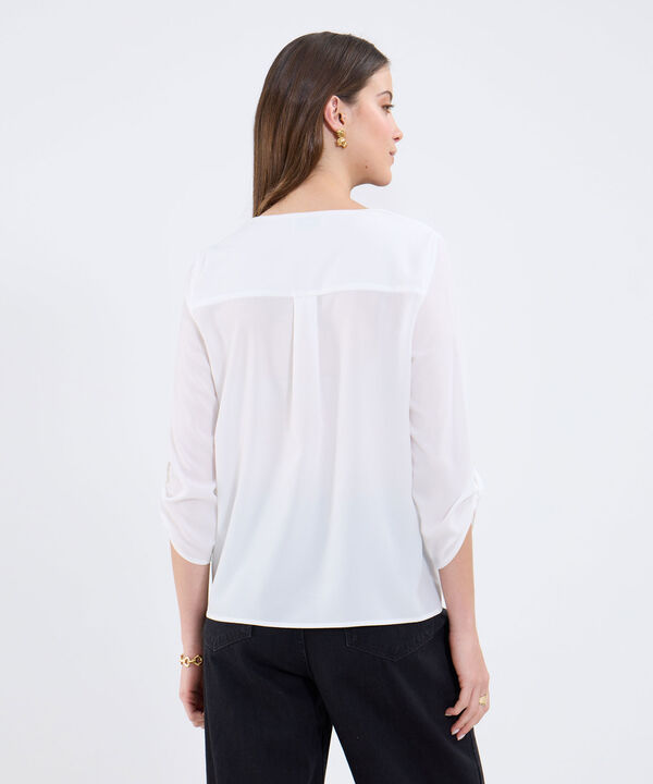 Blusa Manga ¾ Unicolor