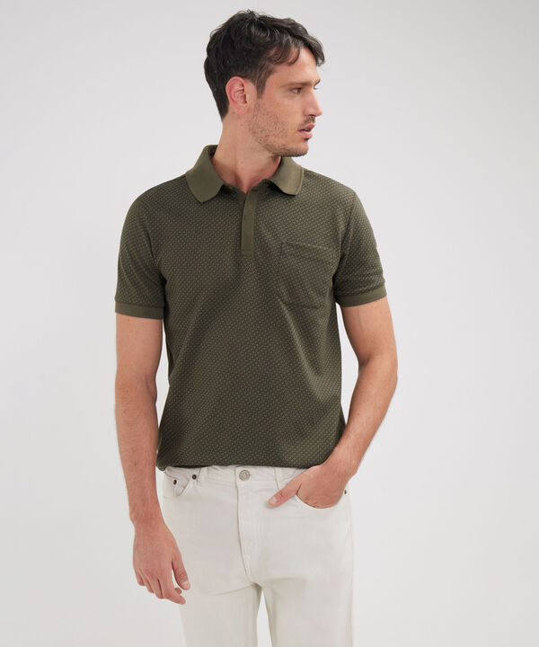 Polo Manga Corta Cuello Tejido image number null