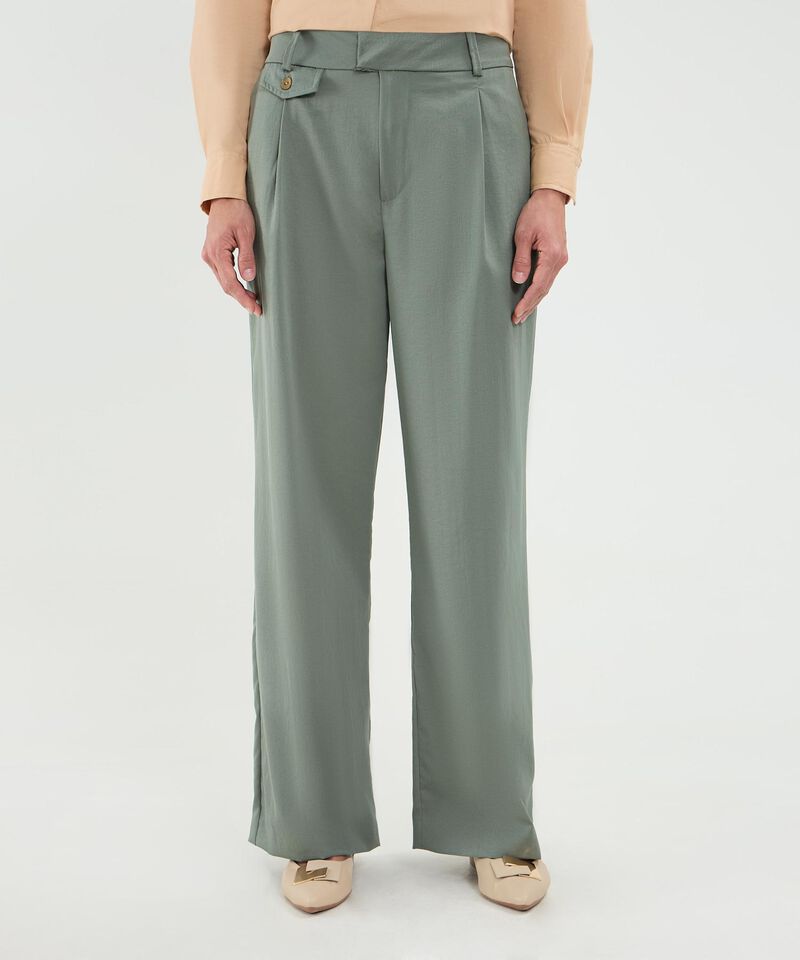 Pantalón Fluido con Prenses