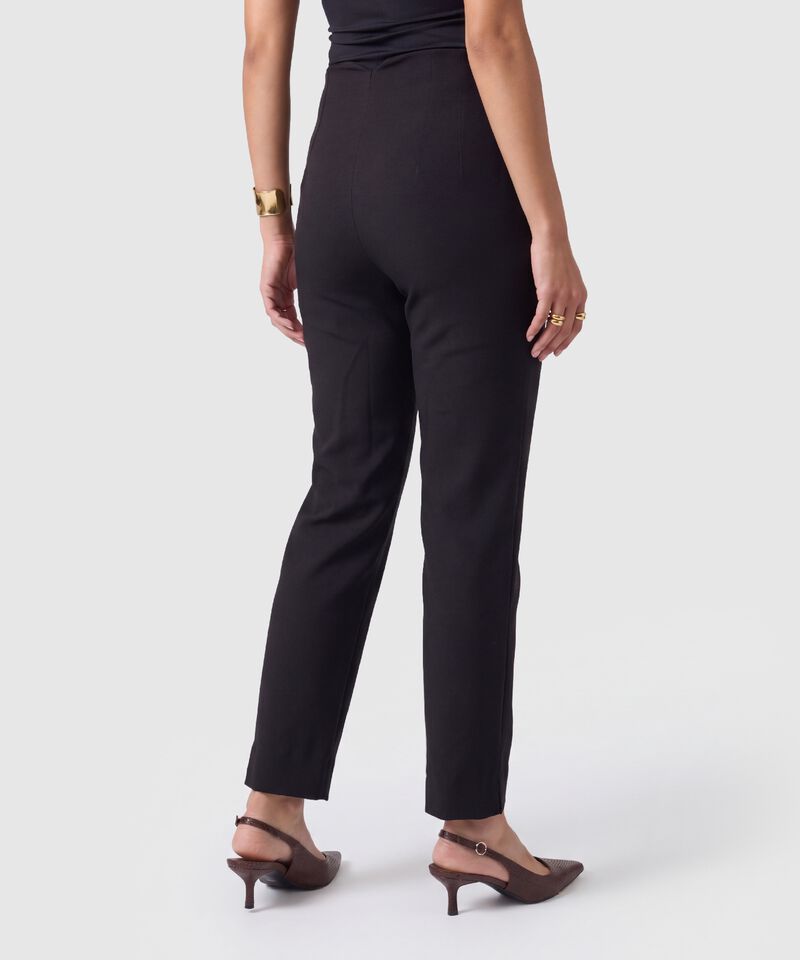 Pantal&oacute;n Tiro Alto Con Costuras Para Mujer