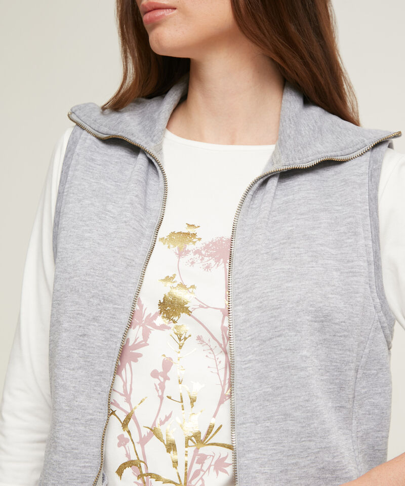 Sudadera Con Bolsillos Y Cremallera