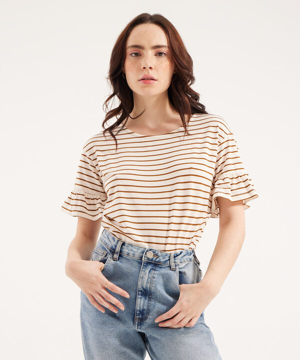 Camiseta Manga Corta a Rayas