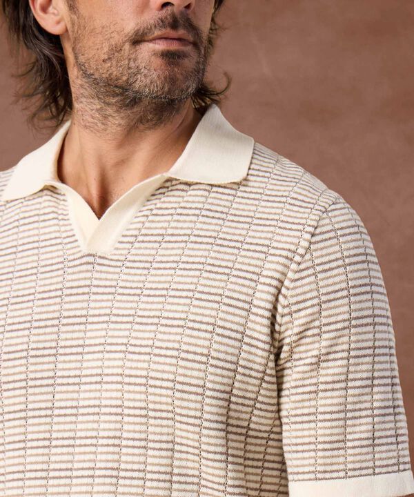 Polo de Punto con Dise&ntilde;o Micro-Texturizado Para Hombre