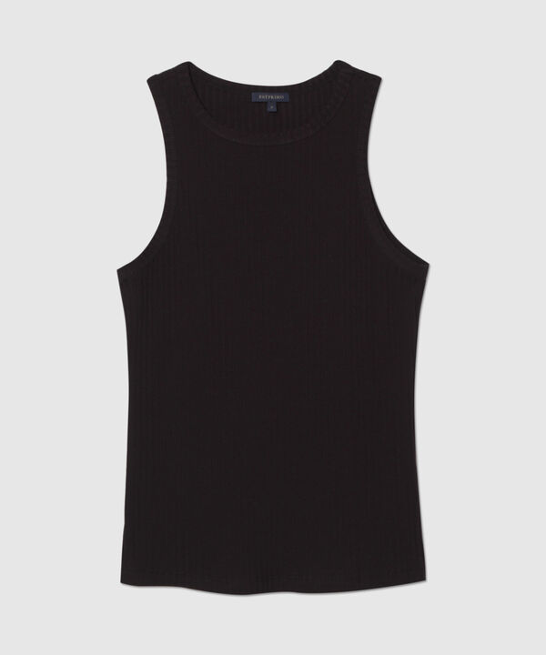 Camiseta Basica Manga Sisa Unicolor En Rib