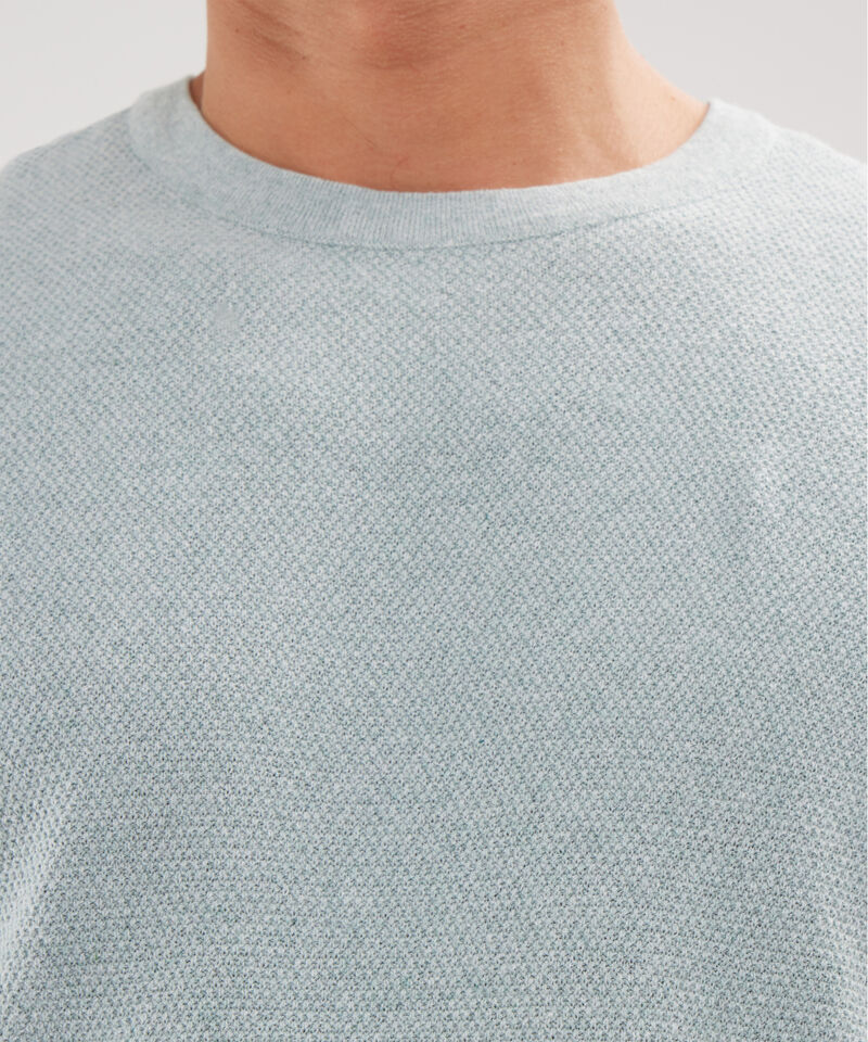 Camiseta Unicolor Cuello Redono