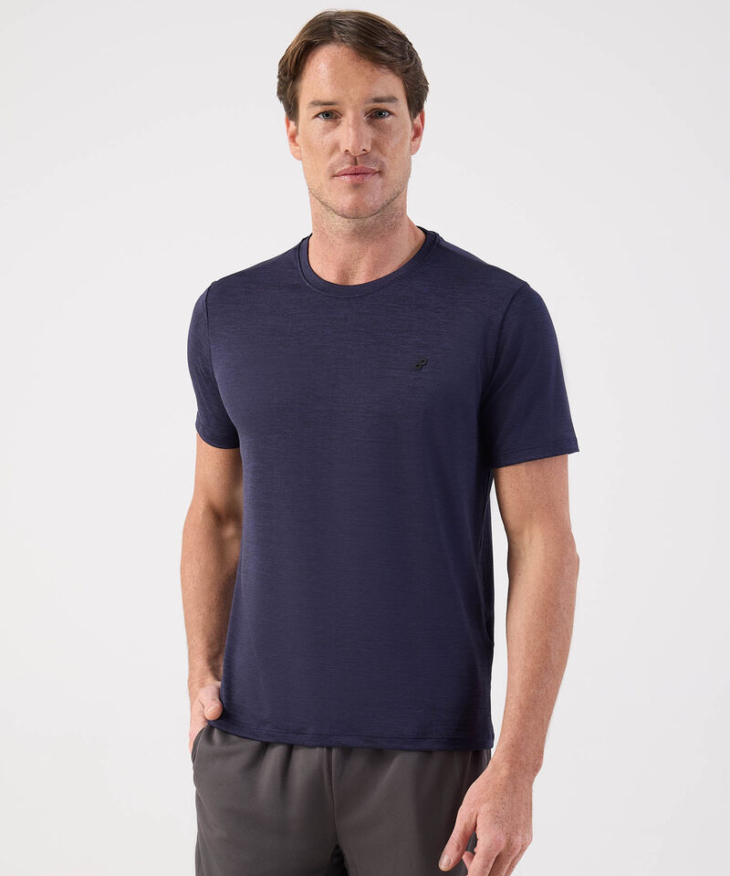 Camiseta Manga Corta Cuello Redondo Jaspe