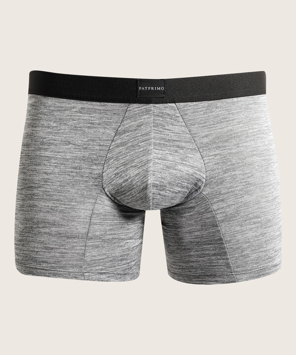 Boxer Pack X5 Medio Microfibra Unicolor Con Textura